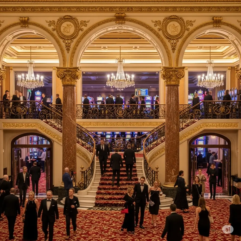 Fotografie interiéru kasina Stagionsbesolus Budapest
